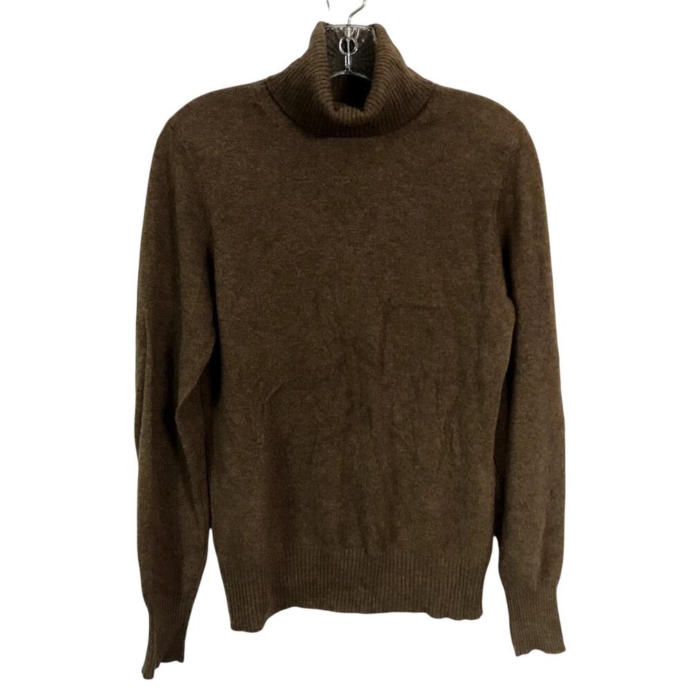 Marisa Christina Sweater Size Medium 100% 2 Ply Cashmere Turtleneck Sweater